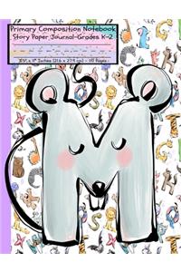 M Primary Composition Notebook Story Paper Journal