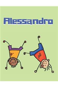 Alessandro Personalized Sketchbook Journal Notebook
