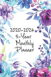 2020-2024 5-Year Monthly Planner 6x9