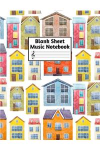Blank Sheet Music Notebook