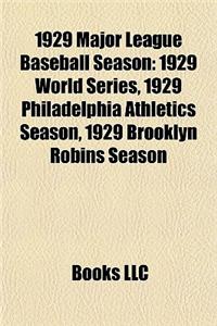 1929 Major League Baseball Season