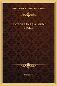 Klucht Van De Qua Grieten (1644)