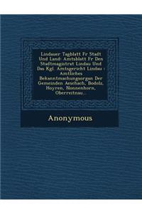 Lindauer Tagblatt Fur Stadt Und Land