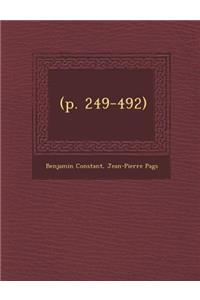 (P. 249-492)