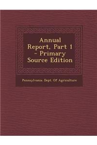 Annual Report, Part 1