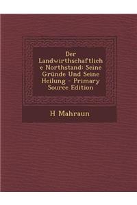 Der Landwirthschaftliche Northstand: Seine Grunde Und Seine Heilung - Primary Source Edition