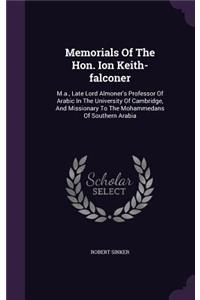 Memorials of the Hon. Ion Keith-Falconer