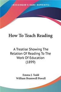 How To Teach Reading