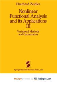 Nonlinear Functional Analysis and Its Applications