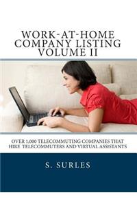 Work-at-Home Company Listing Volume II