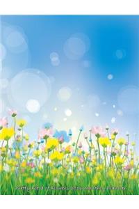 Pretty Field of Flowers 2016 Monthly Planner