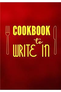 Cookbooks to Write in
