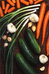 Food Journal Healthy Eating Vegetables Weight Loss Diet Blank Recipe Book