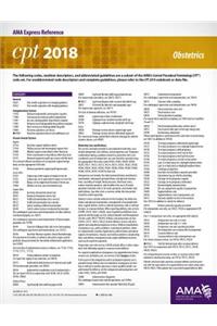 CPT 2018 Express Reference Card: Obstetrics