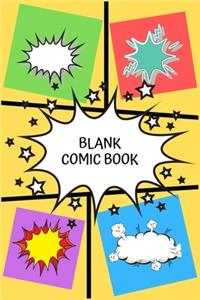 Blank comic book
