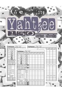 Yahtzee Score sheets