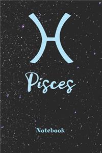 Pisces Zodiac Sign Notebook