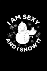 Funny Sexy Snowman Slogan santa