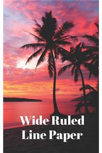 Wide Ruled Lined Paper