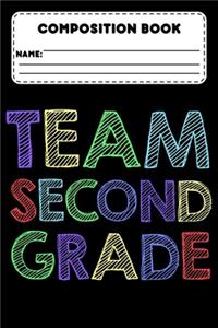 Composition Book Team Second Grade
