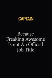 Captain Because Freaking Awesome Is Not An Official Job Title