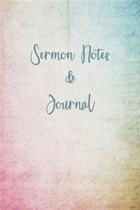 Sermon Notes and Journal
