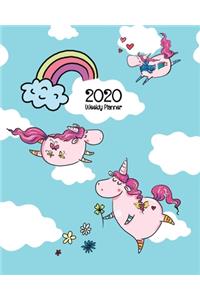 2020 Weekly Planner: with Magical Unicorns