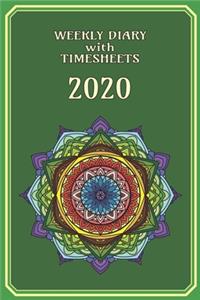 Weekly Diary with TimeSheets 2020