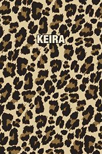 Keira: Personalized Notebook - Leopard Print (Animal Pattern). Blank College Ruled (Lined) Journal for Notes, Journaling, Diary Writing. Wildlife Theme Des