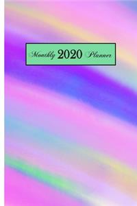 2020 Monthly Planner: Unicorn Paper 6 x 9 inch 120 Pages Year Months Weeks Calendar, Schedule, and Organizer plus Graph Paper (January 2020 - December 2020)