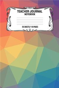 Teacher Journal Notebook 55 Sheets/110 Pages