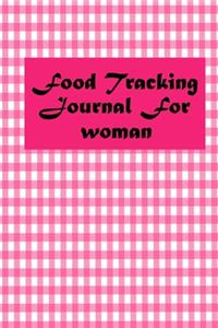 Food tracking journal for woman