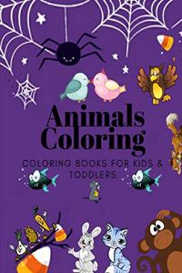 Animals Coloring Coloring Books for Kids & Toddlers