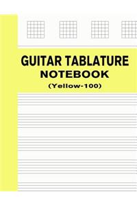 Guitar Tablature Notebook (Yellow-100)