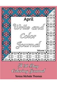 April Write and Color Journal - Volume 1