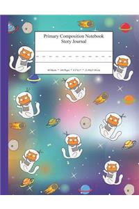 Primary Composition Notebook Story Journal: Educational Writing and Drawing Handwriting Activity Workbook