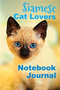 Siamese Cat Lovers Notebook Journal