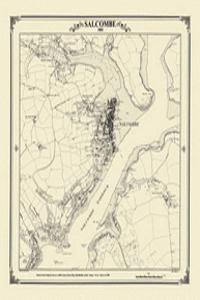 Salcombe 1885 Map