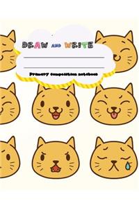 DRAW and WRITE primary composition notebook, 8 x 10 inch 200 page,