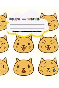 DRAW and WRITE primary composition notebook, 8 x 10 inch 200 page,