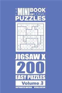 Mini Book of Logic Puzzles - Jigsaw X 200 Easy (Volume 3)