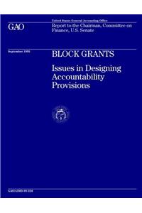 Block Grants: Issues in Designing Accountability Provisions