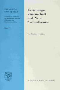 Erziehungswissenschaft Und Neue Systemtheorie