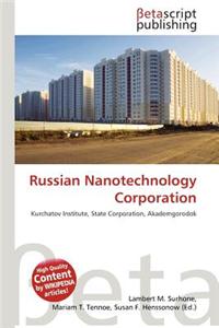 Russian Nanotechnology Corporation