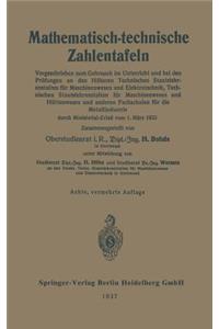 Mathematisch-Technische Zahlentafeln