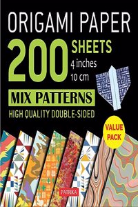 Origami Paper 200 sheets Mix Patterns 4