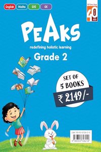 Peaks Grade 2 (English, Maths, EVS, GK), an Integrated Semester Series - Ratna Sagar