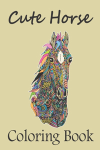 Cute Horse Coloring Book