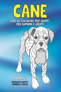 Libri da colorare per adulti per bambini e adulti - Fantastici motivi Mandala e relax - Animali - Cane