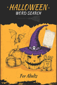 Happy Halloween Word Search for Adults